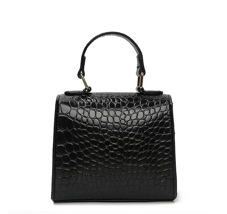 eu market exclusively for summer crocodile pattern PU leather chain lock hand shoulder bag mini bag