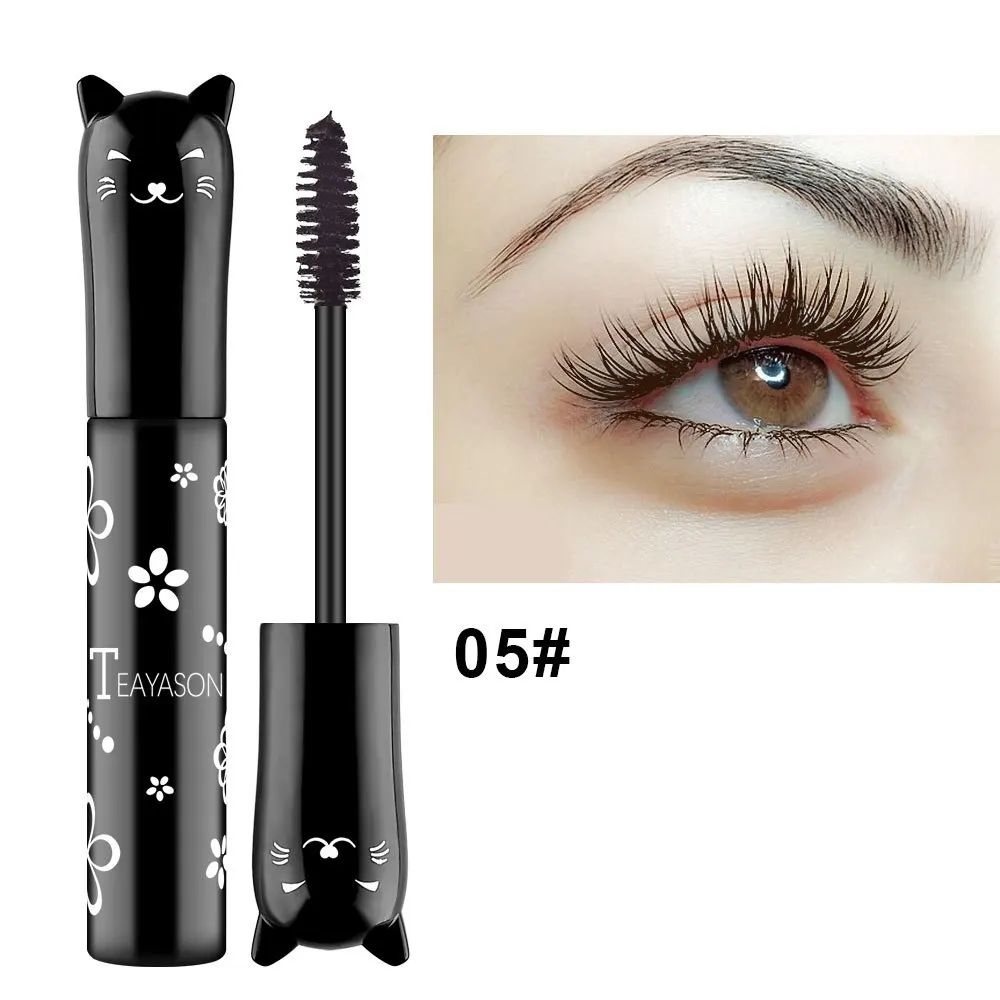 Low Moq Organic Private Label Waterproof Longer Lengthening Coloured Vegan Mascara