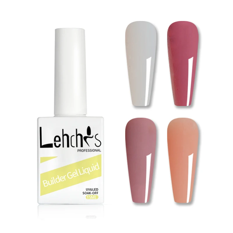 15ml Glass Bottles Soak Off Nails Colour 4 In 1 No Heat No Ph Bonder Colors Nail Extension Base Nail Gel Builder in Bottle