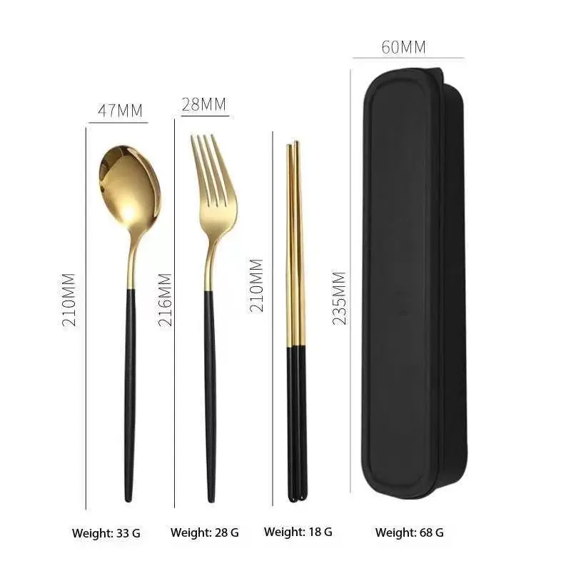 custom logo school adult cutlery set portugal hotel restaurant matte stainless steel cutlery set with box packing