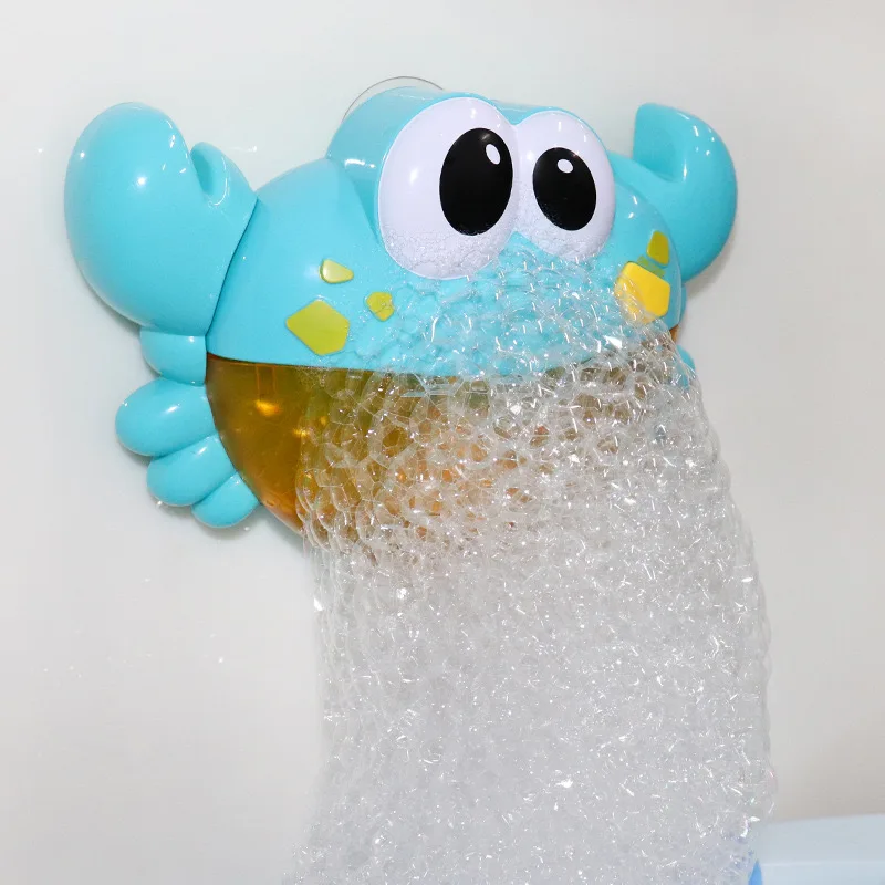 Funny Baby Bath Bubble Machine Cute Bubble Crab Bath Toy With Music Automatic Soap Maker Baby Bath Foam