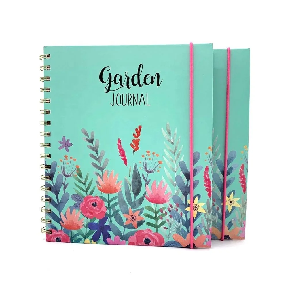 
Custom fancy paper spiral notebook with colored index tab divider and planner 