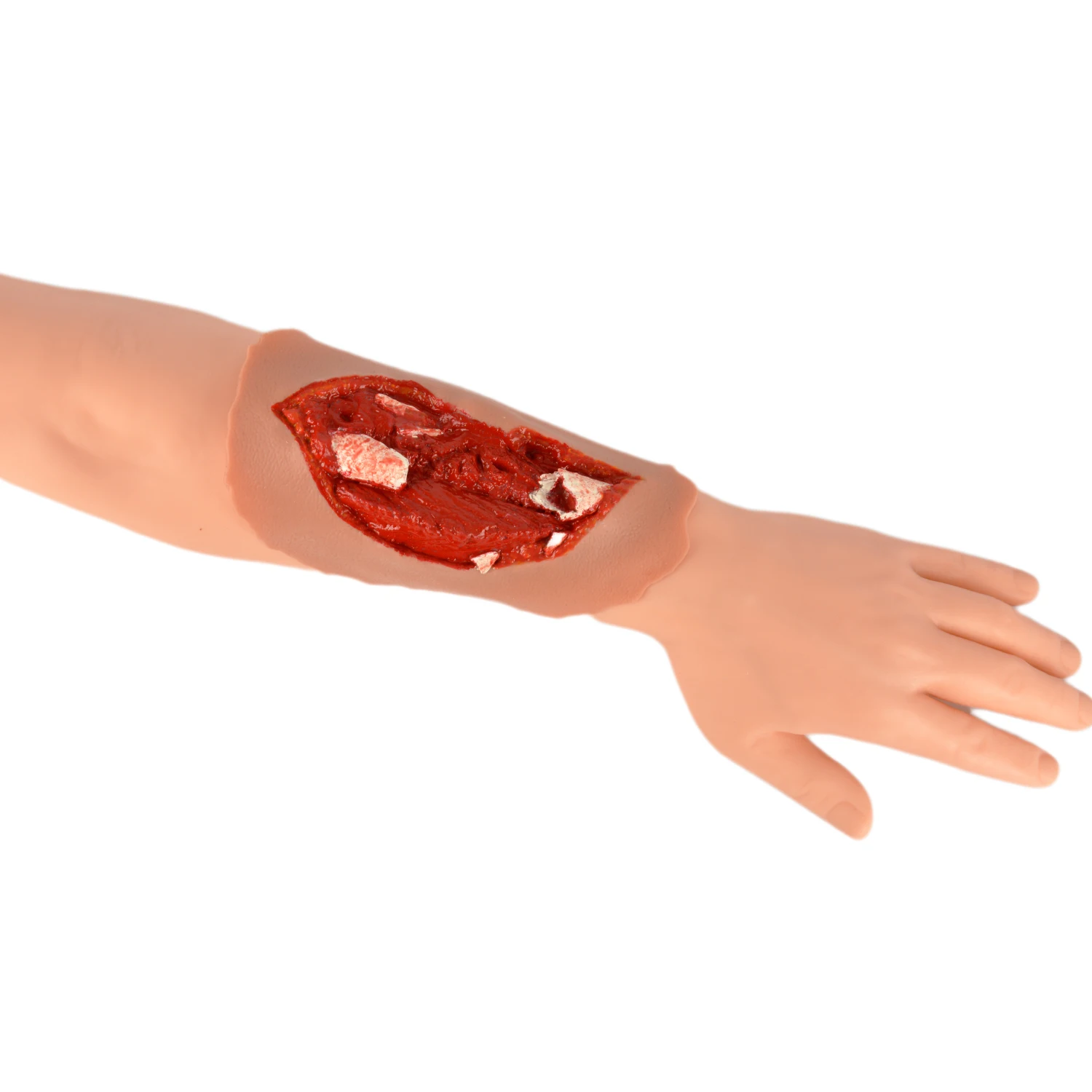 wearable open fracture trauma model for TCCC course EMT course first aid training Pre-hospital emergency care