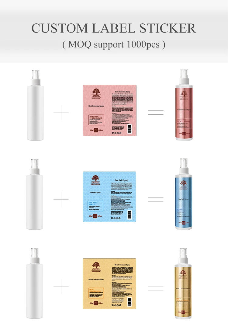 Custom Logo Mult-Benefits Argan Oil Nourishing Volume Hair Repair Moisture Hair Spray