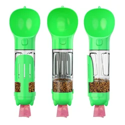 Лидер продаж, переносная бутылка для воды для собак 4 в 1 для путешествий