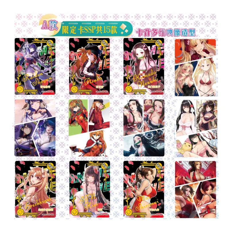 Wholesales Anime beauties A Goddess Story Collection Cards Sexy Swimsuit TCG PR Girls Bikini Goodliness Table Playing Game Boa