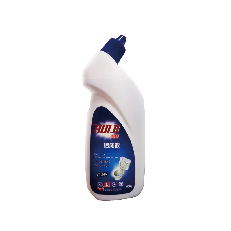 Liquid toilet bottle 500ml blue bowl bathroom drain private label liquid spray cleaner