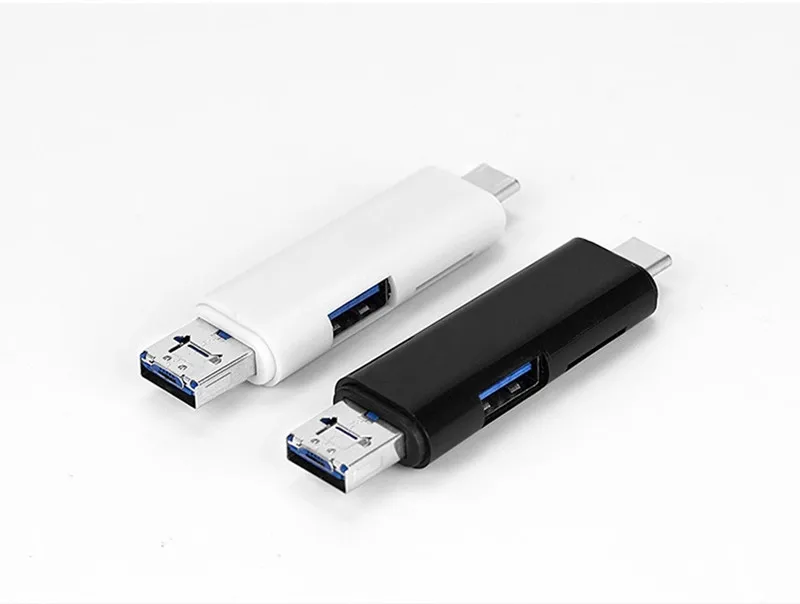  Китайский завод оптовая продажа высококачественный Многофункциональный 3 в 1 USB OTG Android Micro Type C TF кардридер для мобильного