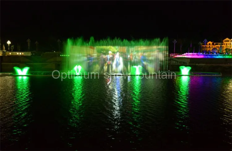 
Free Design Outdoor Modern Style Led Lighted Floating Dancing Music Water Fountain Show 