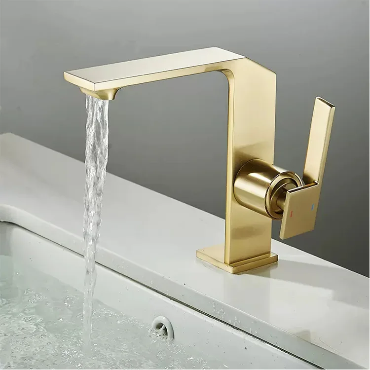 Basin Faucets Wash Waterfall Bathroom Shower Basin Faucet Sink For Hotel
