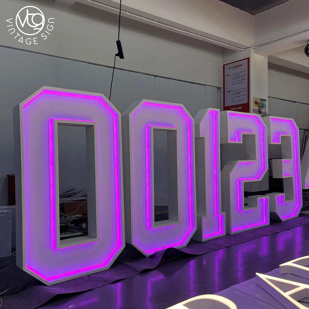0-9 4ft Marquee Number Letters LED Alphabet Wedding Birthday Decor With Factory Prices