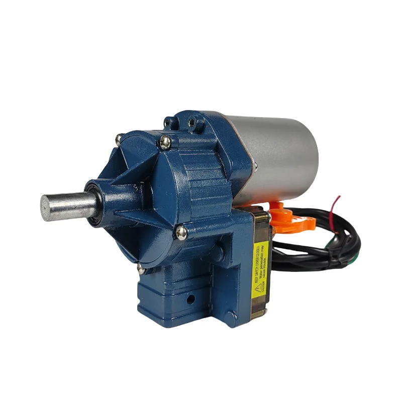 Agriculture tunnel greenhouse DC24V AC220V 100w electric winch film roll up motor with limit switch control box for ventilation
