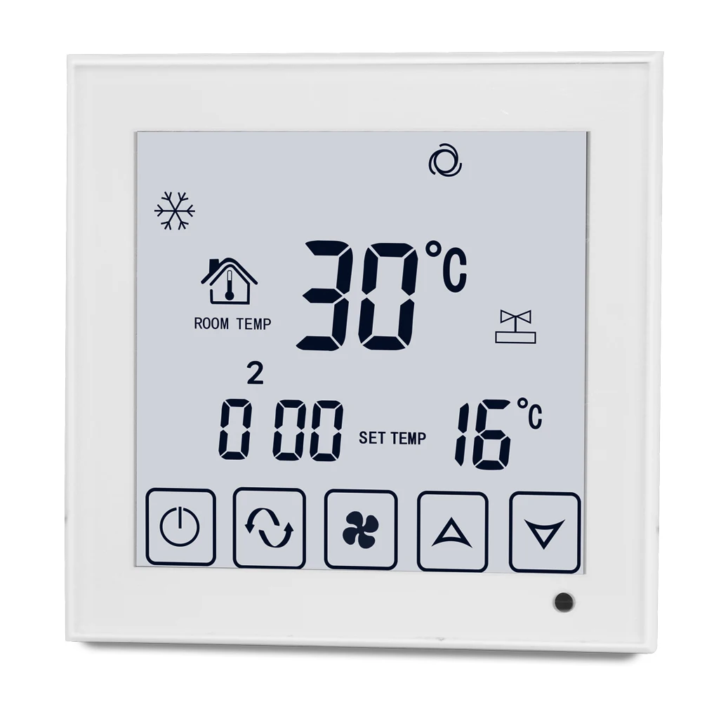 High Quality LCD WIFI Room Controller Control Fcu Fan Coil Unit for Heating and Cooling