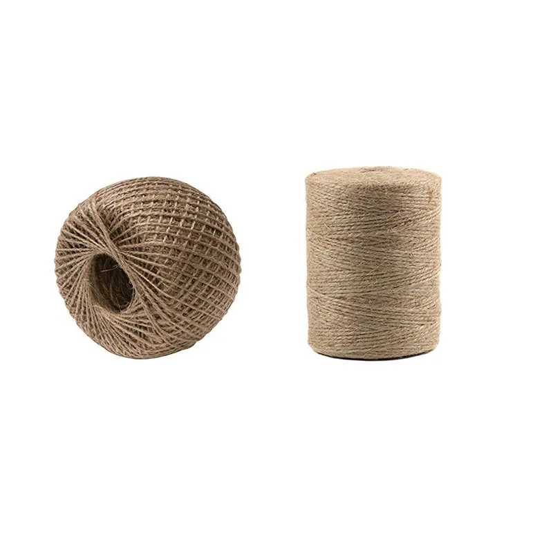 Плетеная джутовая веревка для сада, 3 слоя, 2 мм, 100 м