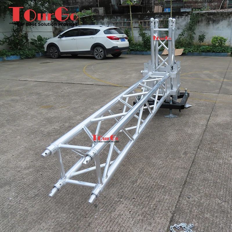 TourGo Aluminum Ground Support Truss System Lift Truss Tower for Stage
