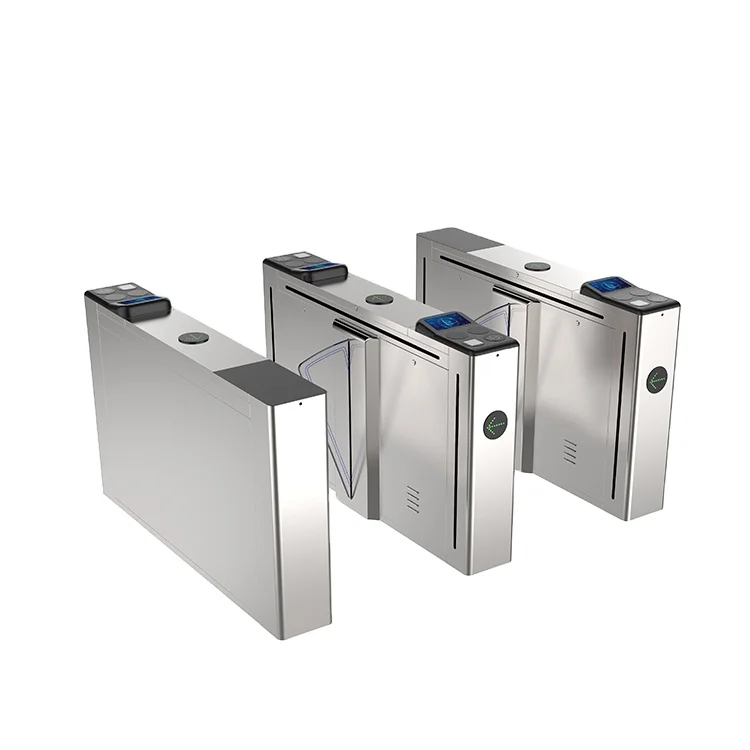 2021 smart entrance high speed automatic access control system 304 stainless steel flap barrier gate turnstile