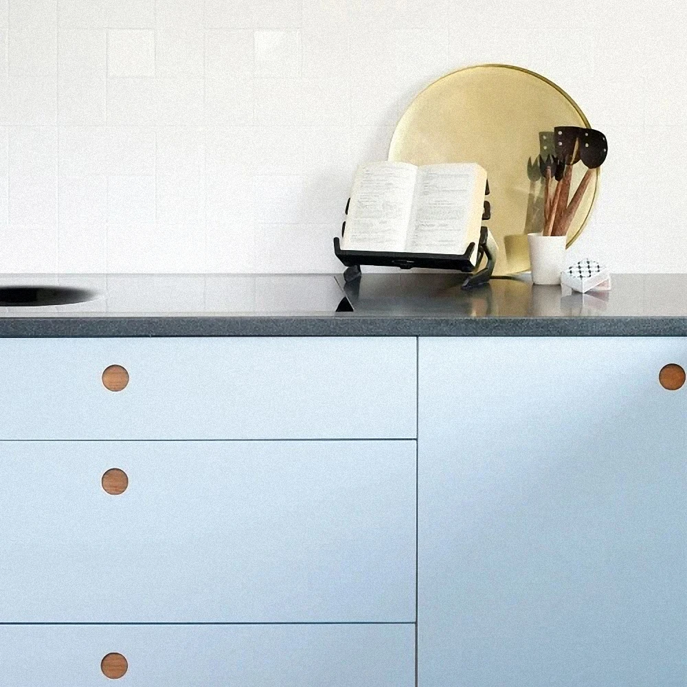 Modern fresh style  Kitchen Cabinet Solid Wood Cuisine Complete Free Kitchen Design Mediterranean Sea style kitchen cabinet