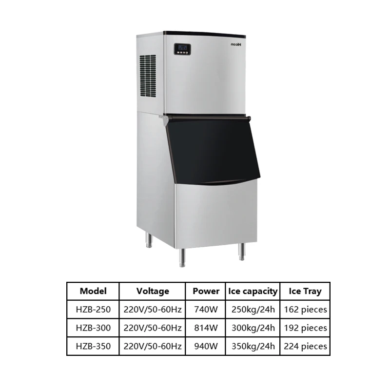 Ice Maker Machine Commercial 300kg 24h Stainless Steel Automatic Ice Block Making Ice Cube Machine For Business