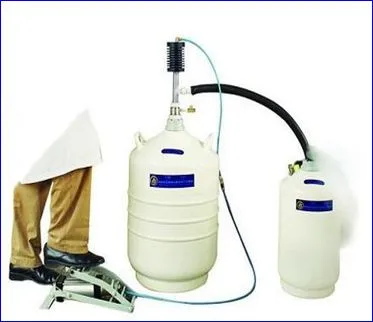Liquid Nitrogen Container with Electric Pump for Liquid Nitrogen Transfer