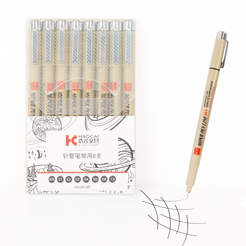 2020 Fashionable Fine Liner Marker Pen Sets With Assorted Sizes Tips To Meet Different Needs
