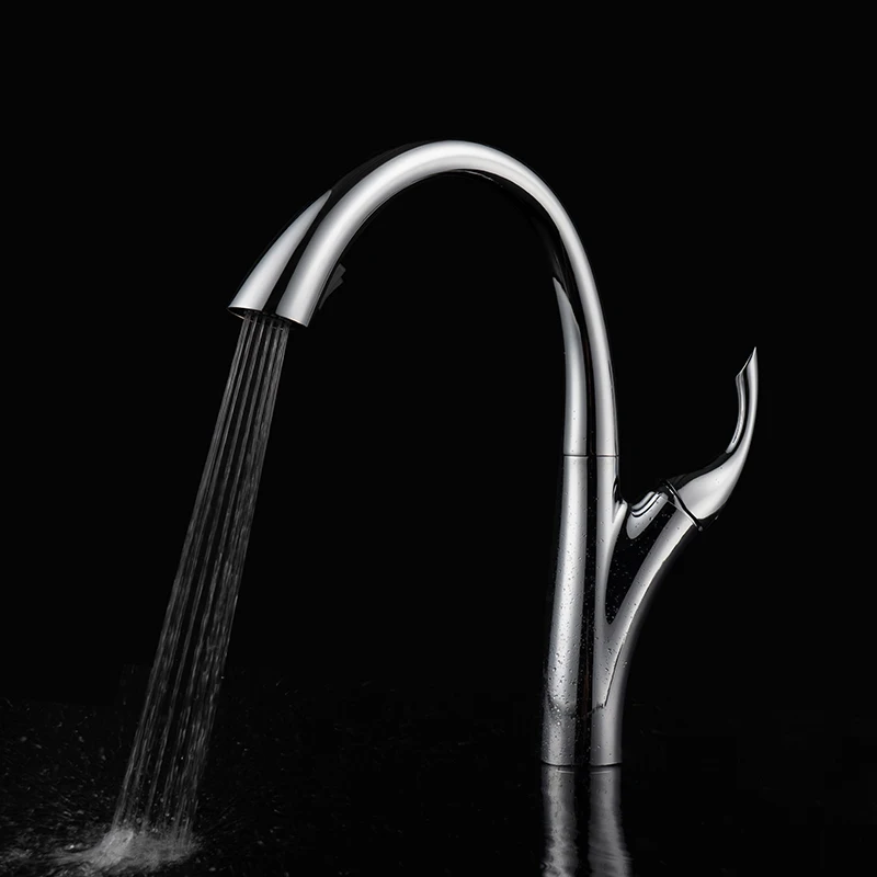 Single Handle Sanitary Ware Tapware Pull Down Lavabo Kitchen Faucets