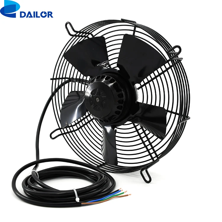 AC Axial Fan 450mm SPCC blade three-phase Blowing type axial blower fan 1651rpm