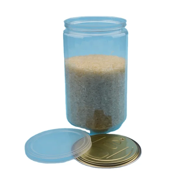 New style  clear 1000ml round plastic candy jar  container