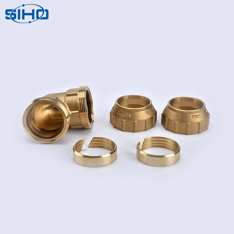 China manufacturer brass elbow compression tube fittings with best quality