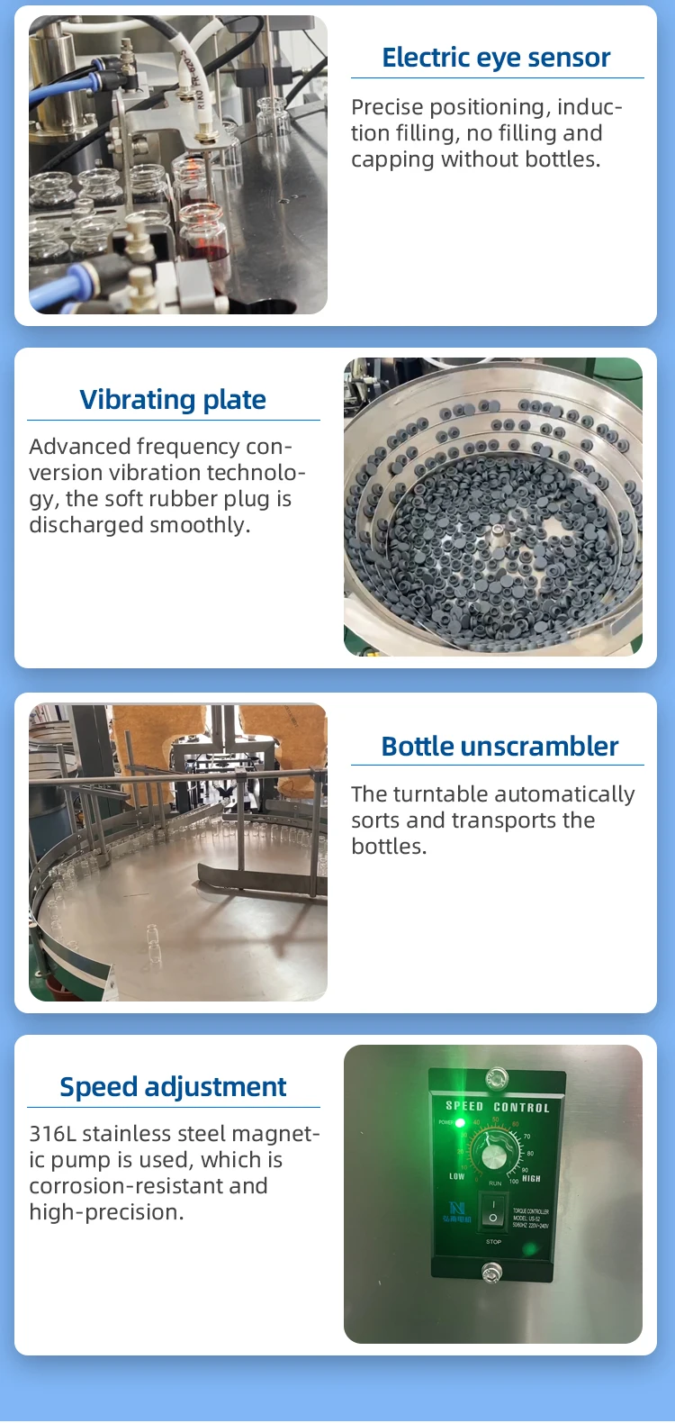 CYJX Glass Bottle Ampul Wire Drawing Machine Aseptic Flowing Liquid Ampoule Filling Machine