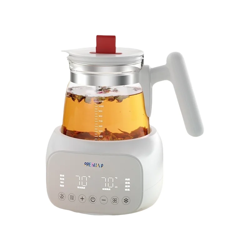 Electric Baby Kettle Multi-Function Infant Formula Milk Modulator Glass Kettle and Machine Maker Set for 0-12 Months Usage
