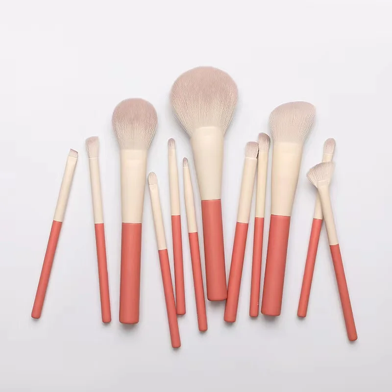 Holiday series 12 pcs makeup brush set eyeshadow concealer repair blush loose powder makeup brush kit