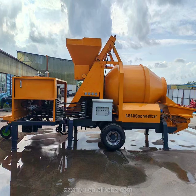 Hot sale 40m³ Concrete Mixing Pump JBS series diesel concrete machine  for road project small construction concrete mixer pump