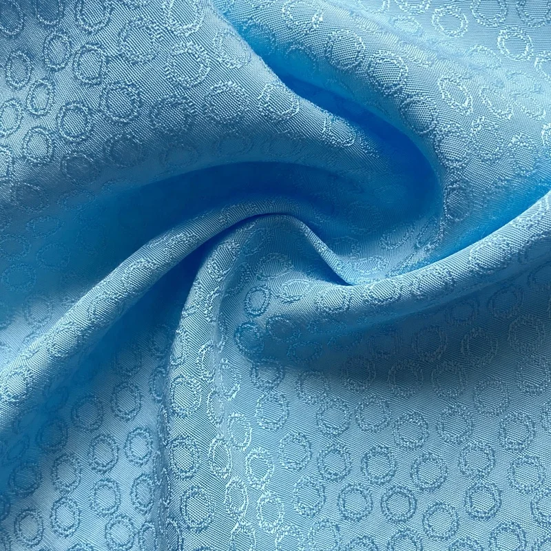 viscose rayon fabric with fashion jacquard design dobby fabric for ladies skirt