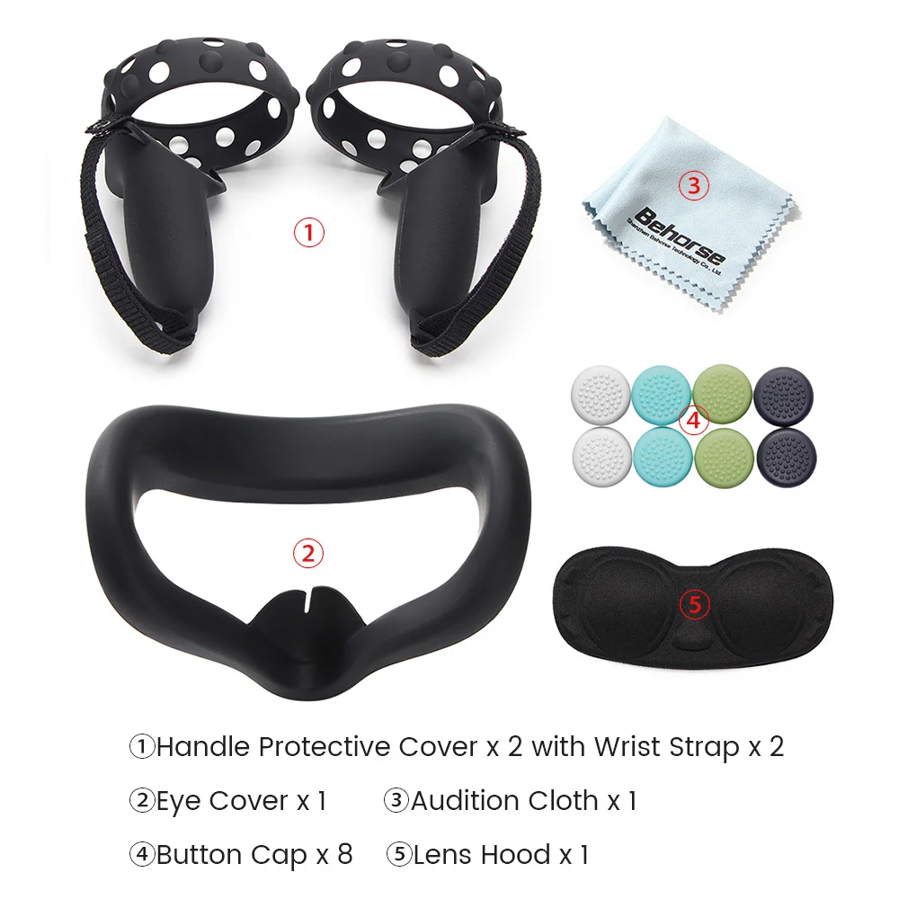 Video Game VR Glasses High Quality for Oculus Quest 2 Cover Case set for Quest 2 Accessories