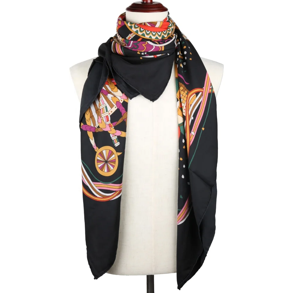 Digital Screen Printing Scarf Women Hijab Arabic Scarfs