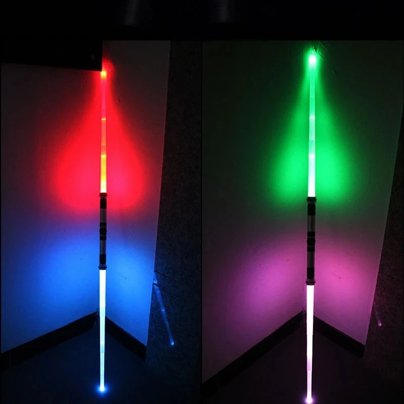 2Pack Lightsaber 7 Colors  2-in-1 Double-Bladed FX Dueling Light Saber