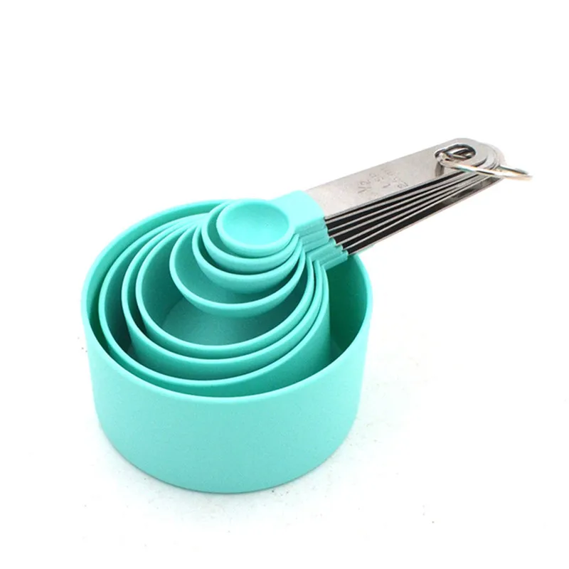 Набор из 8 мерных ложек со стальной ручкой