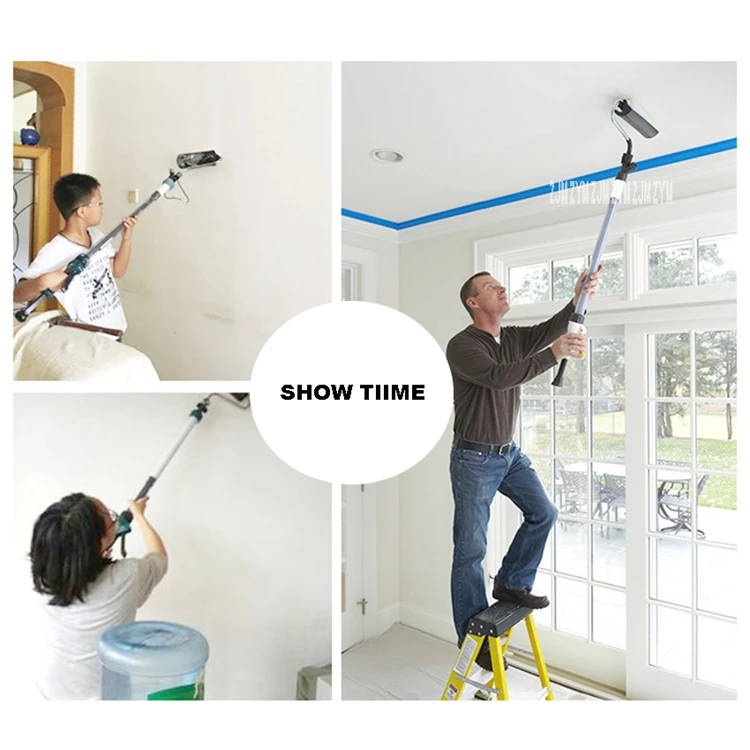 Телескопический валик для краски из латекса инструмент увеличения длины стен