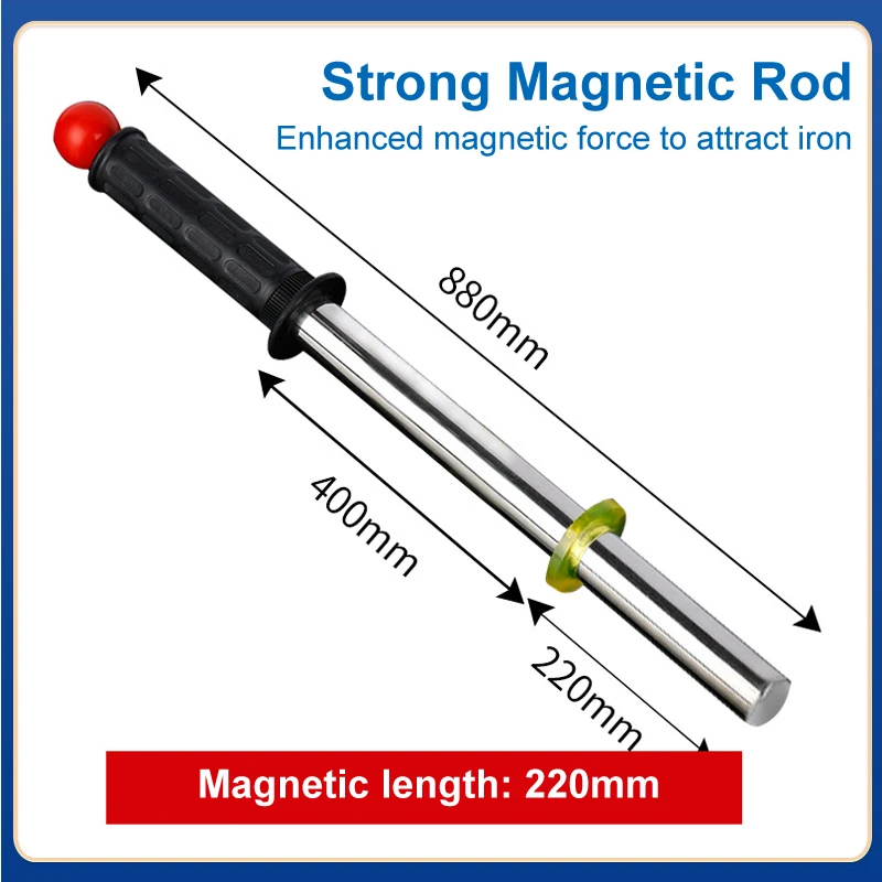 Iron Slag Iron filings Cleaner Magnetic Rod Magnetic Push-Pull Attractor
