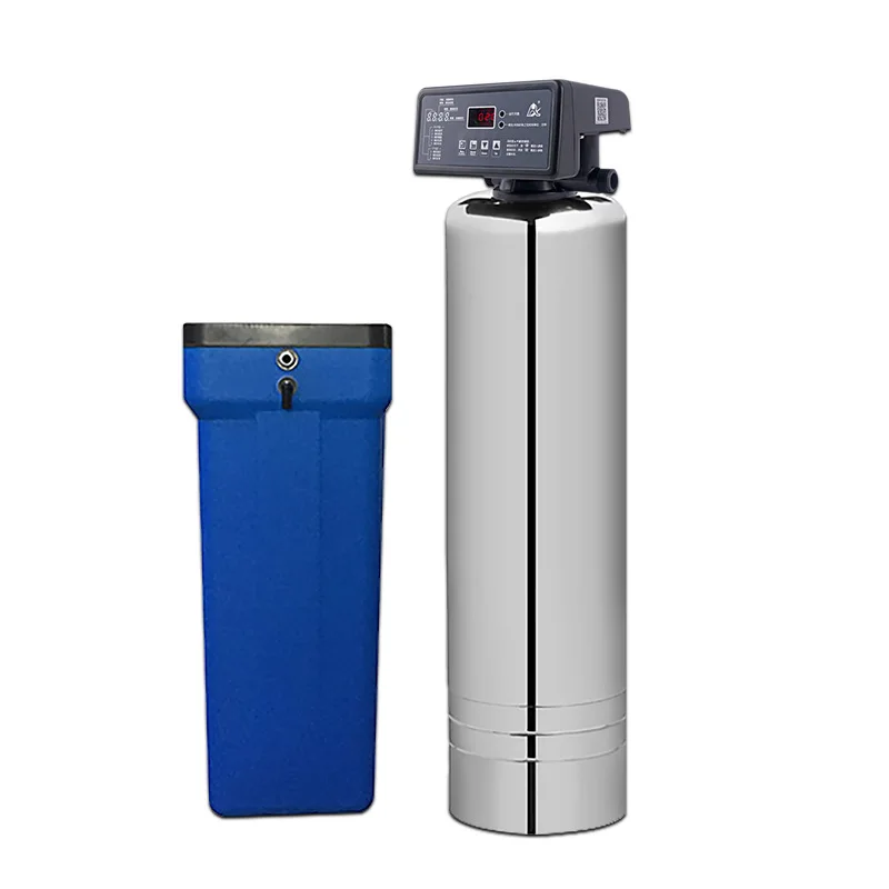 AUTO Large Flow Commercial Stainless Steel Household Brine Tank Ion Exchange Central Water Filter Water Softener