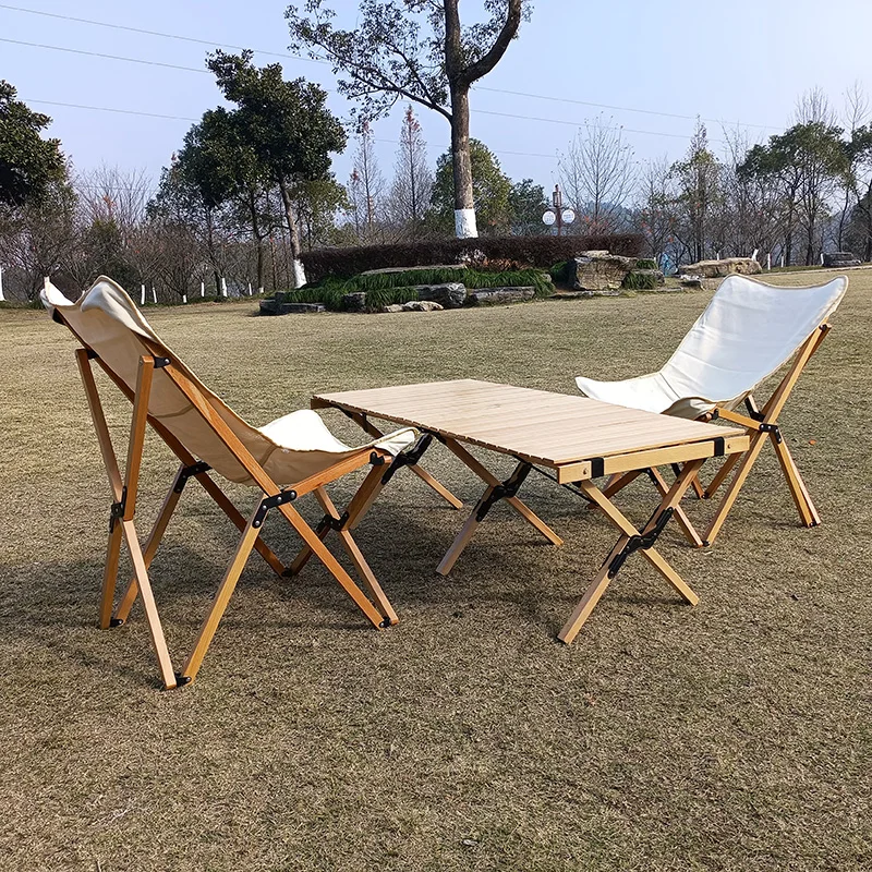 Manufacturer Wholesale Heavy-Duty Outdoor Picnic Table Chair Set Portable Foldable Folding Wood Timber Camping Steel Plastic