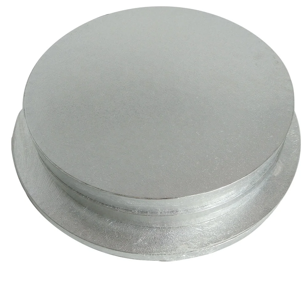 China BOAO factory wholesale round gold foil grease-proof silver cardboard cake tray, cake boards base for cake