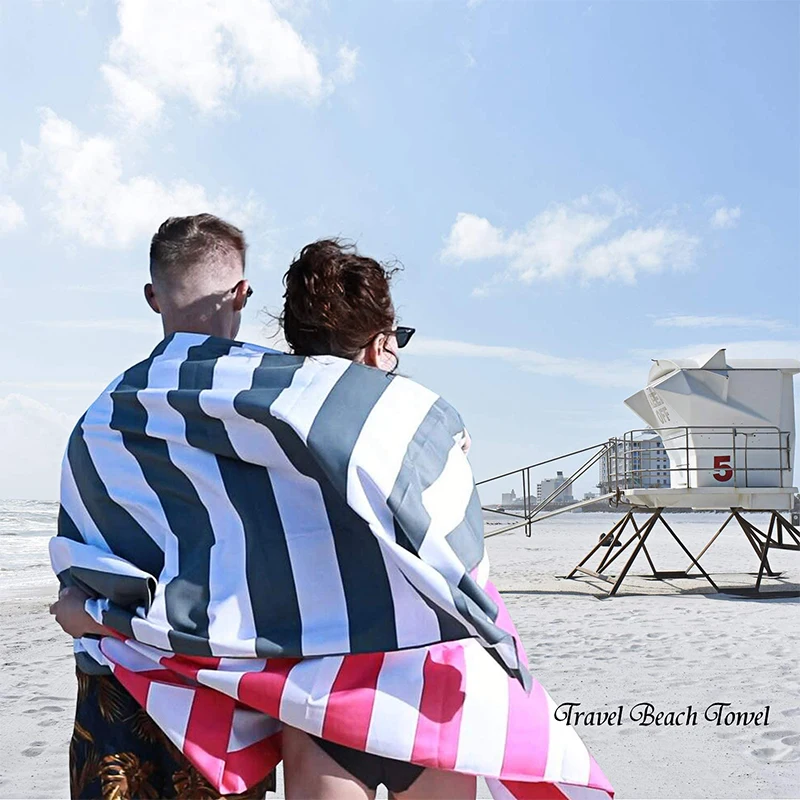 Ultra compact China manufacture microfiber beach towels with custom logo