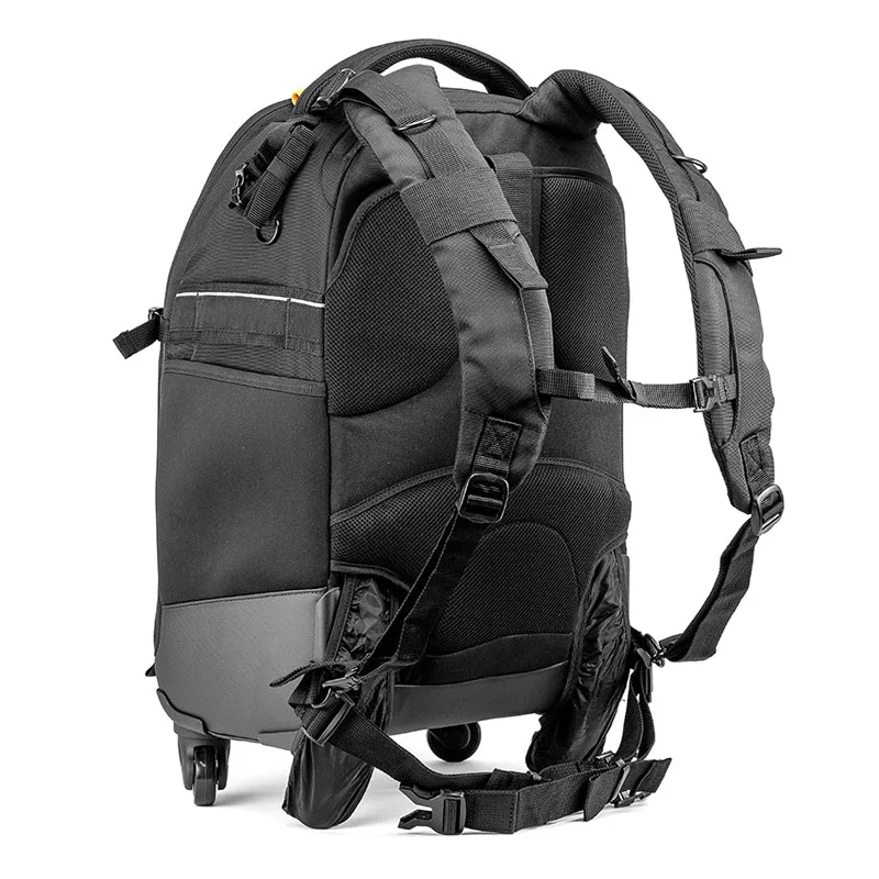 larger camera roller bag 4 wheeled backpack camera bag photography trolley case