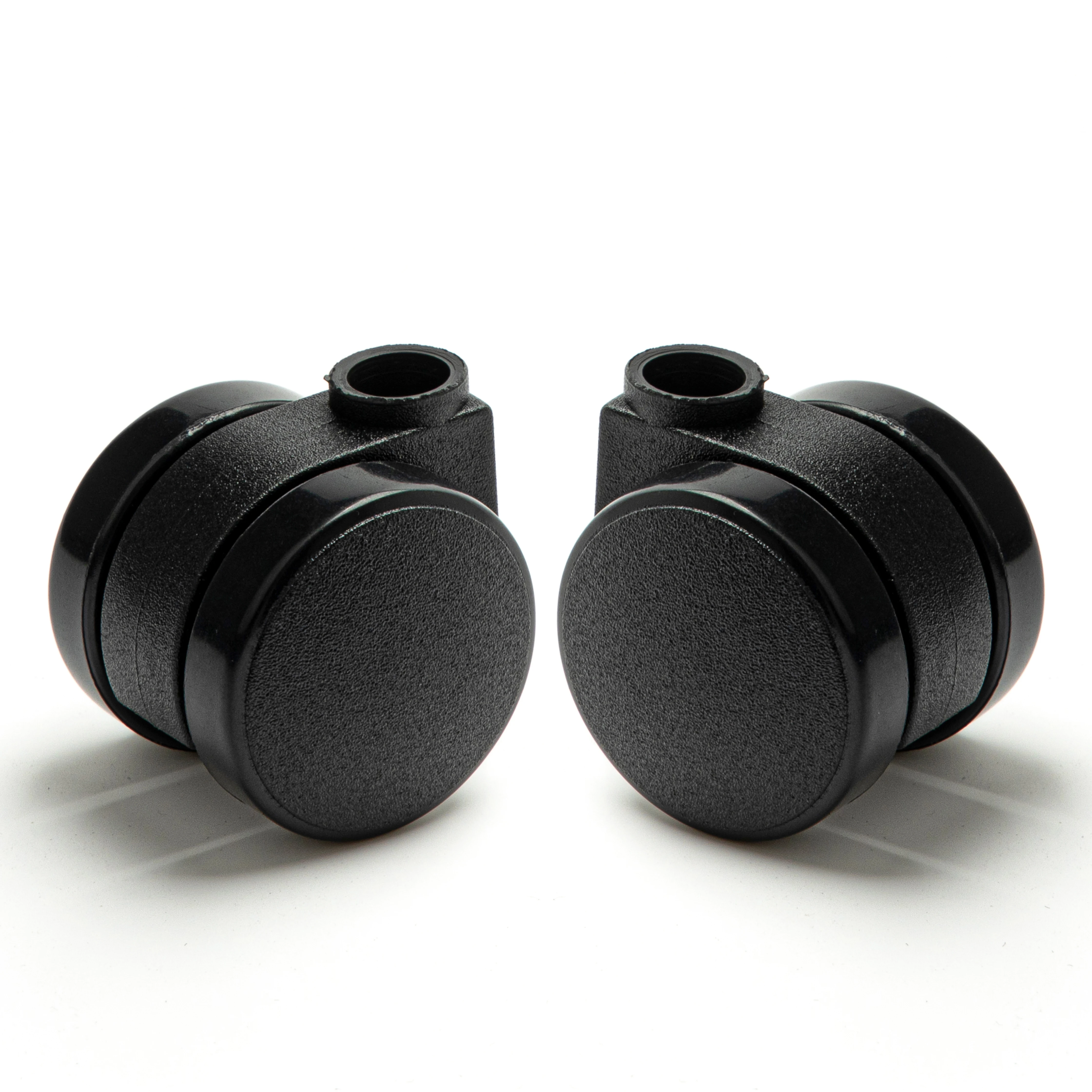 2 Inch 50mm Black Replacement Furniture Swivel Casters Wheel Castor With Side Brake