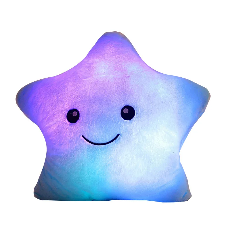 2021 night light flashing led pillow lucky star led pillow