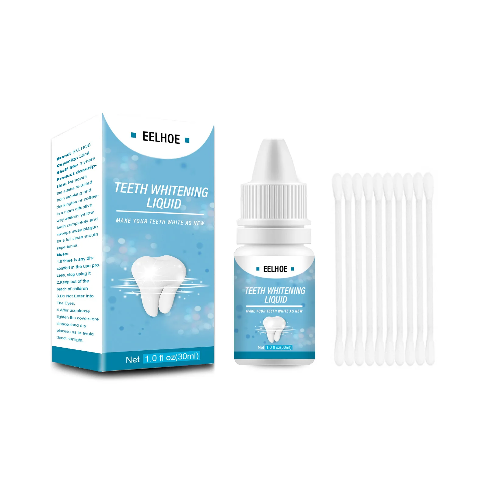 Remove yellow teeth black teeth cigarette stains freshen breath  whiten and brigh tooth whitening liquid