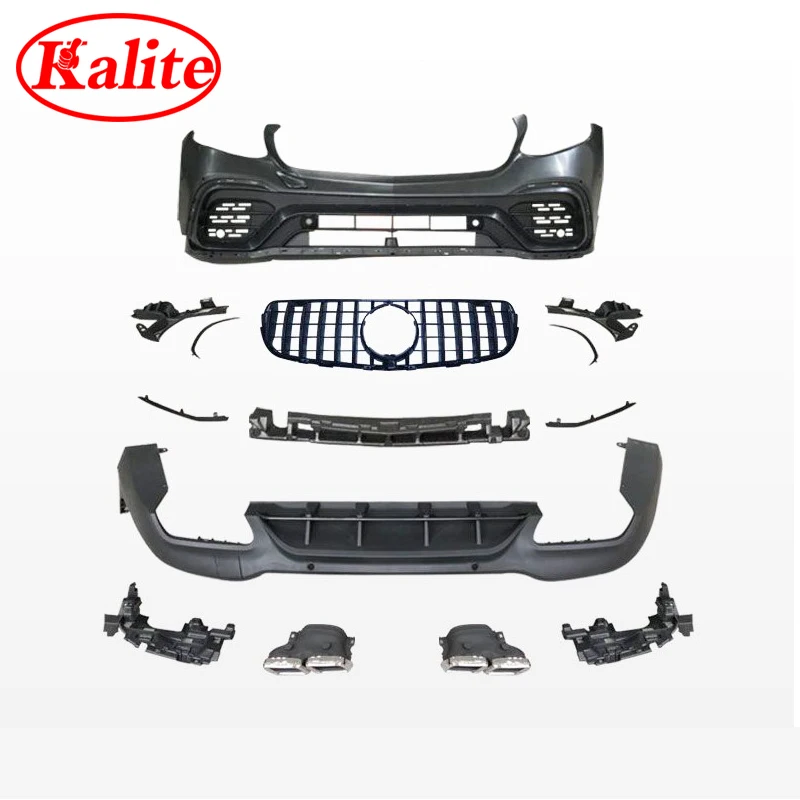 kailite -168-Good Quality GLC 63S Style Body Kit With Main Grill Bumpers For Mercedes GLC Class X235 GLC 200 220 260
