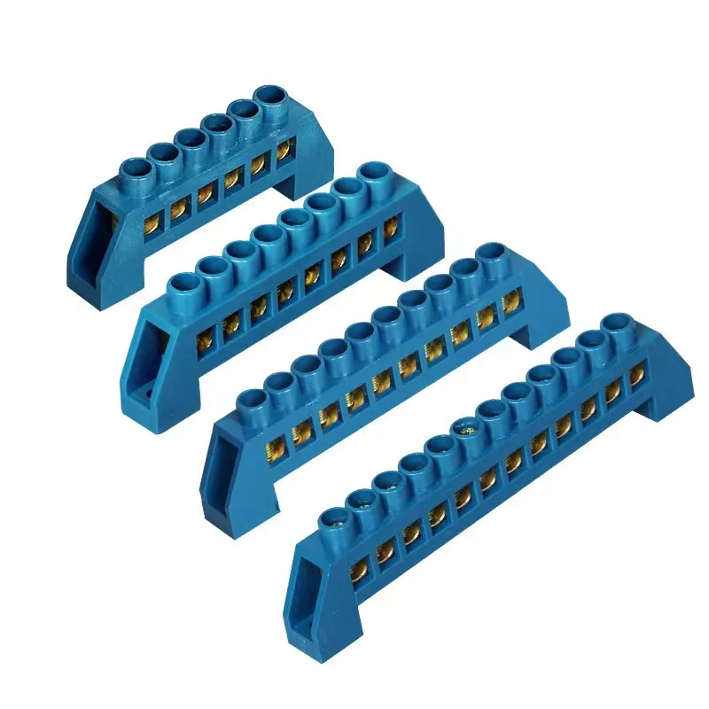 Panel feed-through terminal block SP033 din rail Brass Bridge Type terminal blocks screw connector ground terminal block