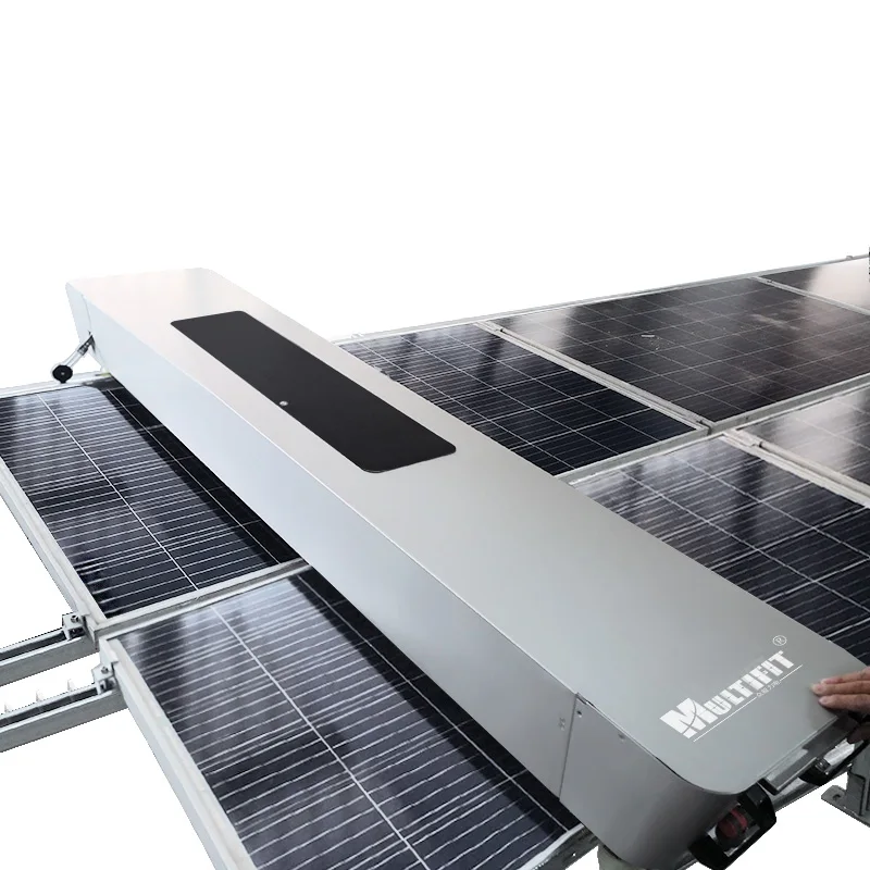 Double Head Power Photovoltaic Cleaning Brush Equipment Solar Panel Cleaning Robot  980 Vacuum Cleaning Robot